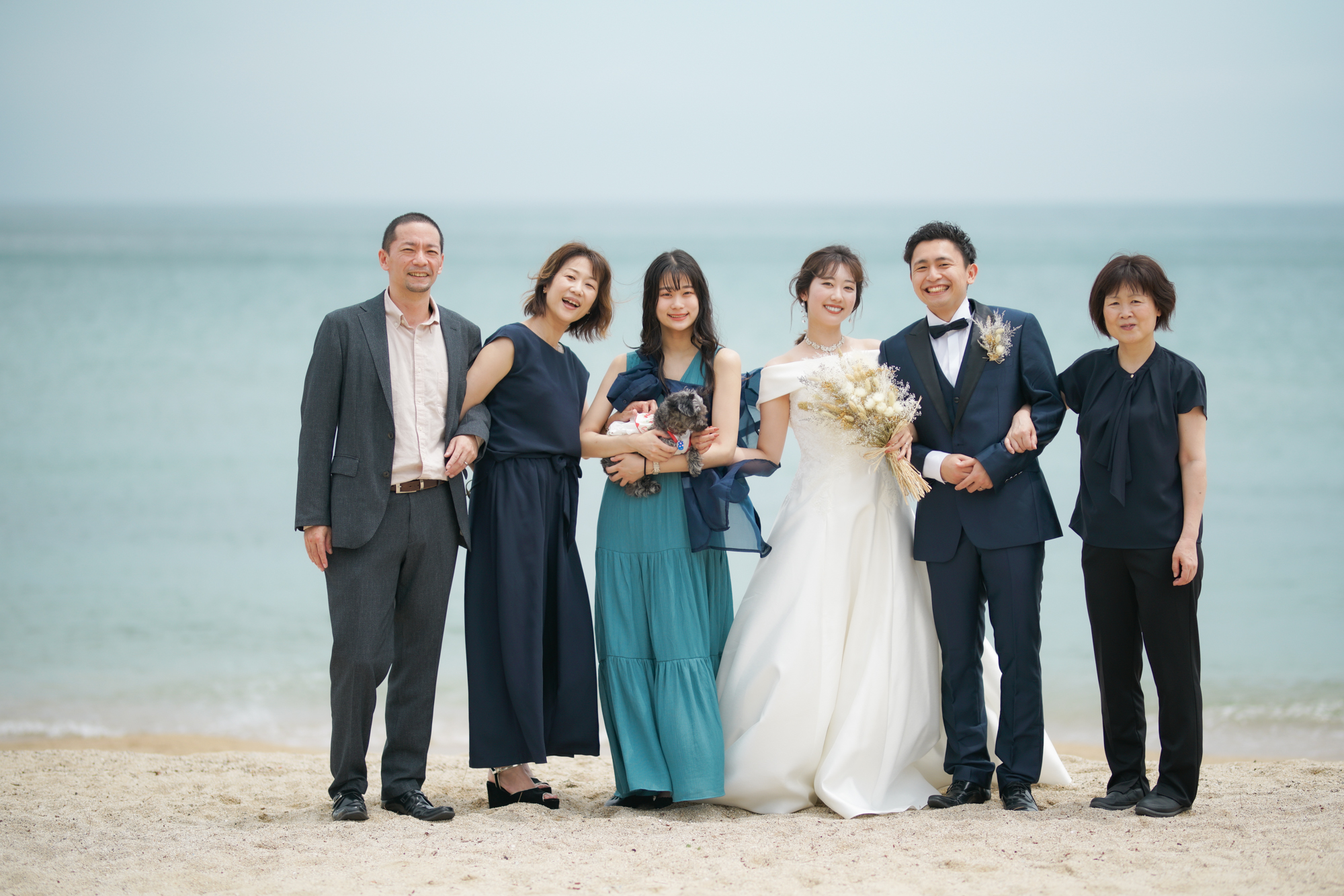 ペットと一緒にビーチウェディング ご家族様と海 秘密の森撮影 撮影ルポ Tabi Photo Wedding