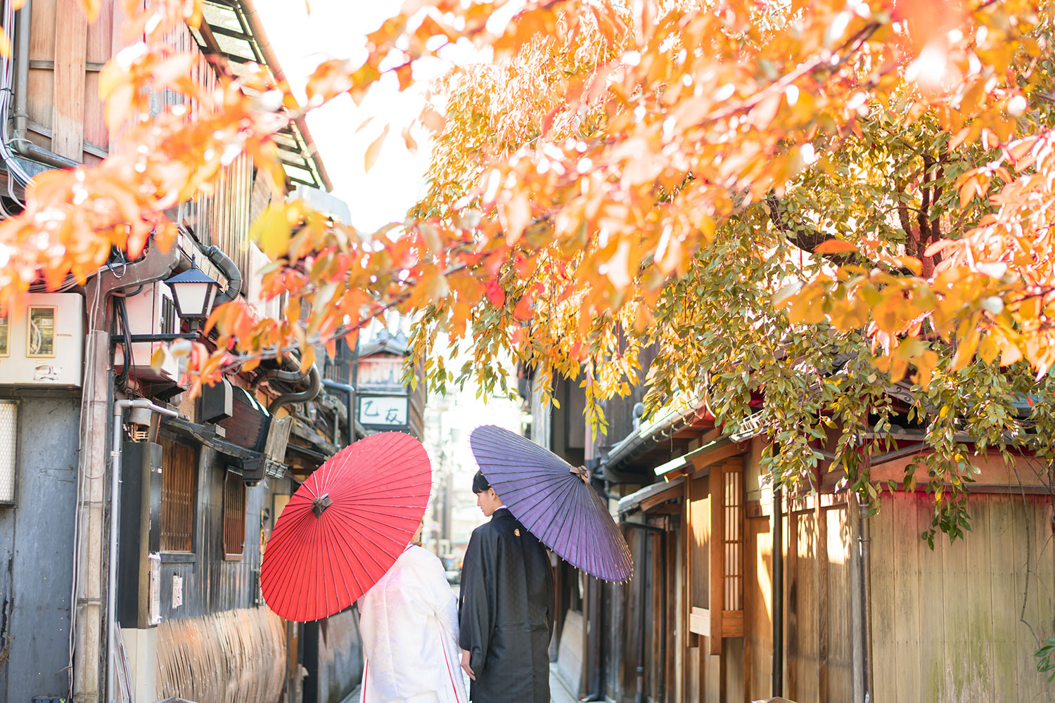 祇園｜京都紅葉フォトウェディング｜おすすめ人気ロケ地特集